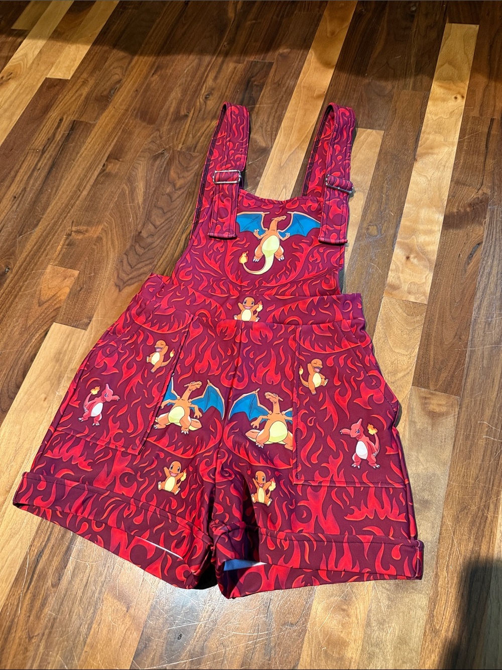 NWT Blackmilk x Pokémon Charmander Overall Shorts - Picture 4 of 7